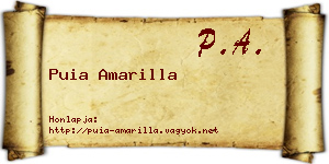 Puia Amarilla névjegykártya